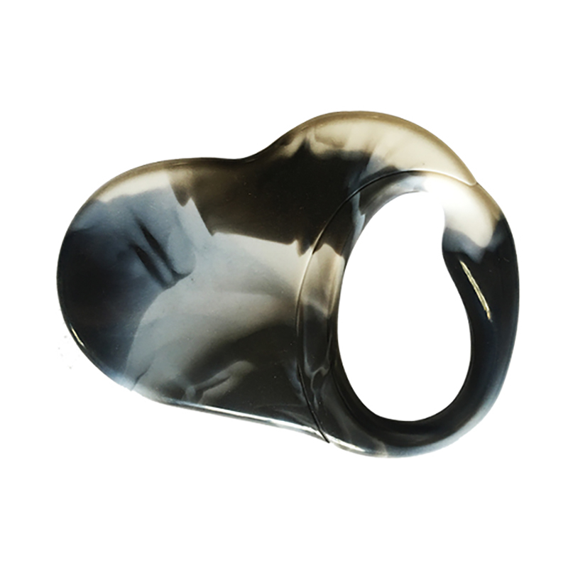 水墨花紋牽狗手把