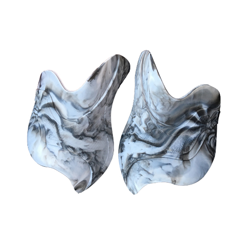 混合雙色水墨畫效果